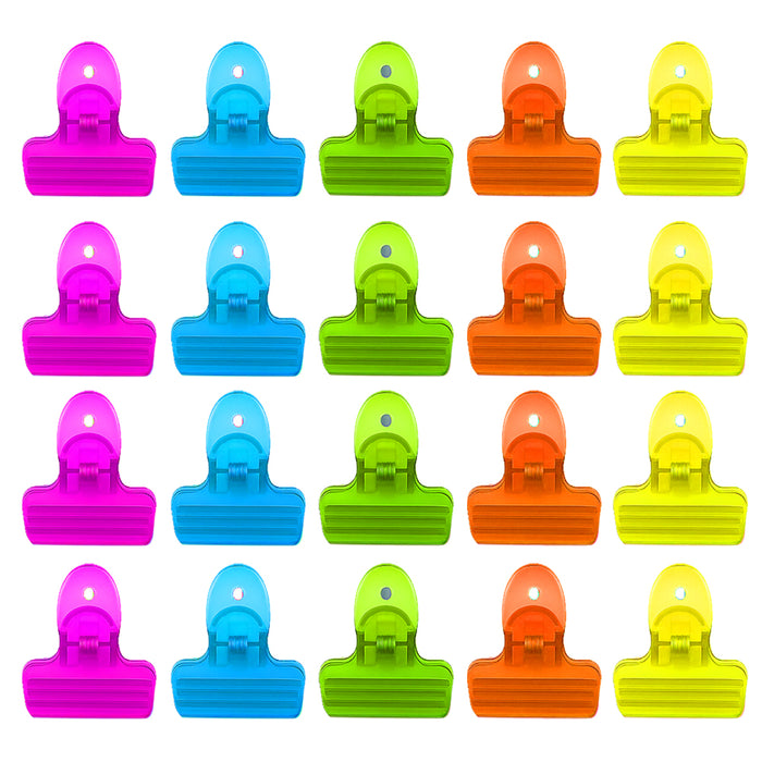 20 Pc Bag Clips Magnetic Food Storage Clamps Chip Seal Snack Multi Purpose Craft