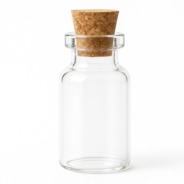 6PC Mini Glass Jars Cork Lids Storage Containers Crafts Wedding Favors Sand Jar