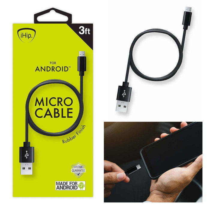 2 X Micro USB Charger 3ft Fast Charging Cable Durable Cord Phone