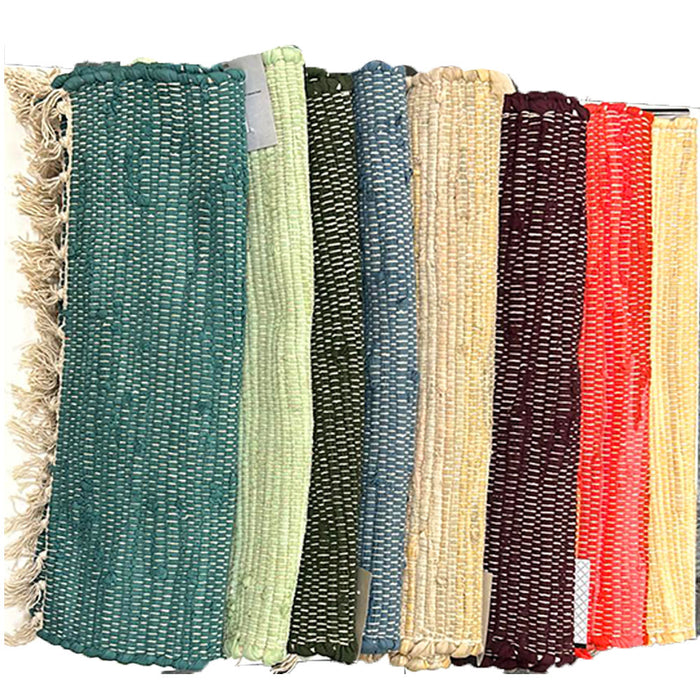 1 Chindi Area Rug Indian Bohemian Woven Cotton Mat Floor Home Decor 20"X32"