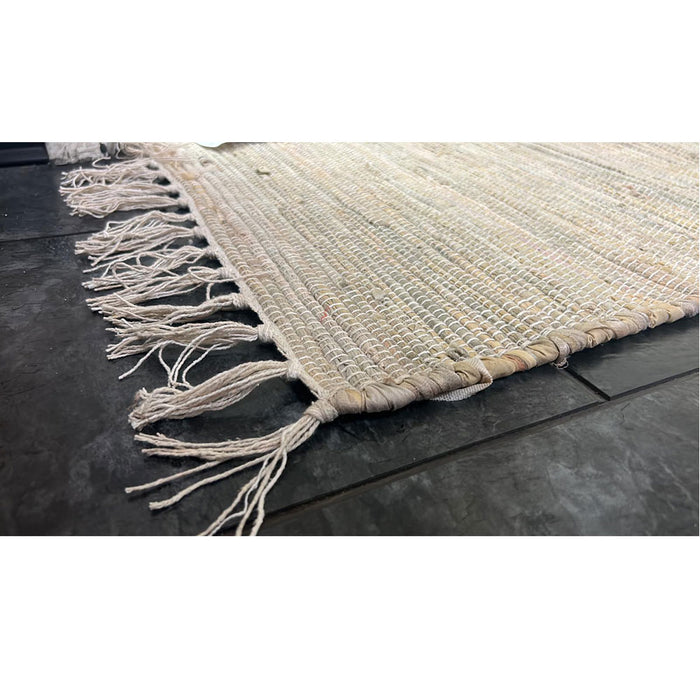 2 Pc Indian Chindi Area Rug Woven Cotton Mat Floor Bohemian Home Decor 20"X32"