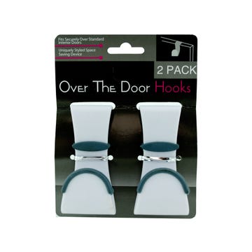 4 Pc Over the Door Hooks Hangers Hanging Purse Bag Towels Coats Rack Space Saver