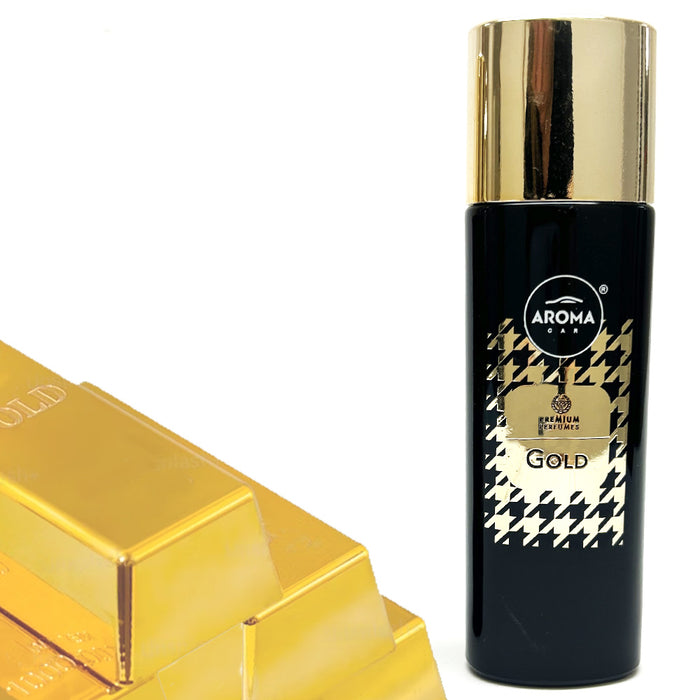 Car Perfume Gold Scent Air Freshener Luxury Odor Eliminator Spray Absorber 50ml