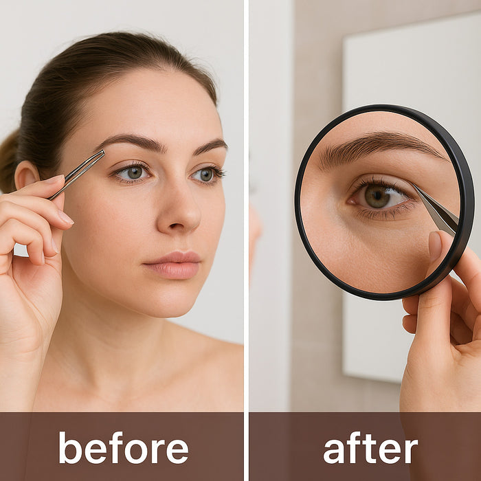 10 X Magnifying Mirror Makeup Compact Cosmetic Vanity Shave Suction Mount Travel