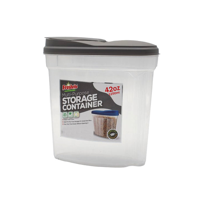 2pk Cereal Containers Bulk Food Storage BPA-Free Plastic Pantry Rice Pasta 42oz