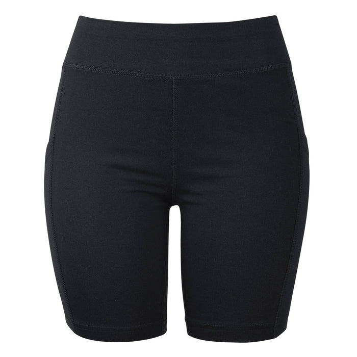 2 Women's Bike Shorts Athletic Leggings w/ Pockets Yoga Running Exercise Black S