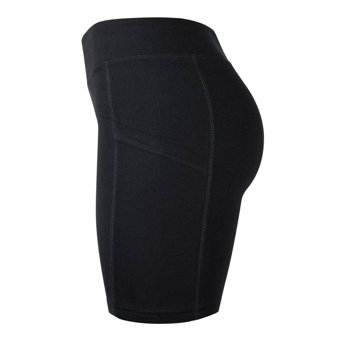 2 Women's Bike Shorts Athletic Leggings w/ Pockets Yoga Running Exercise Black S