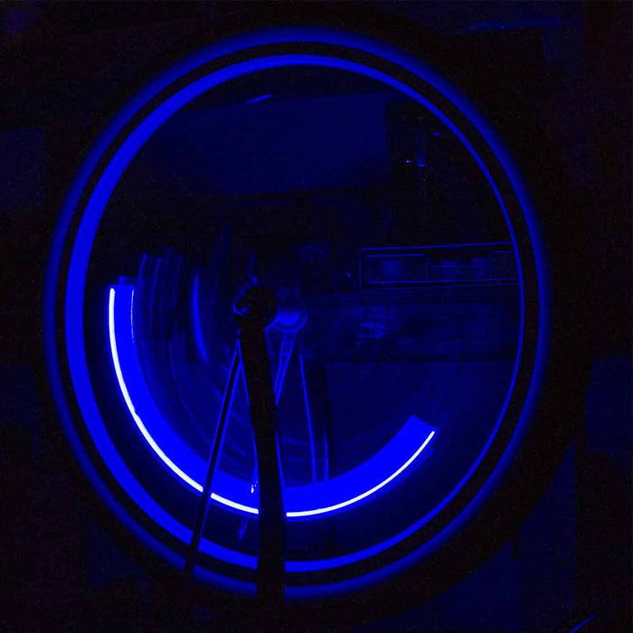 2PC Bike Wheel LED Lights Batteries Included Bright Visible Safe Tire Cap Colors