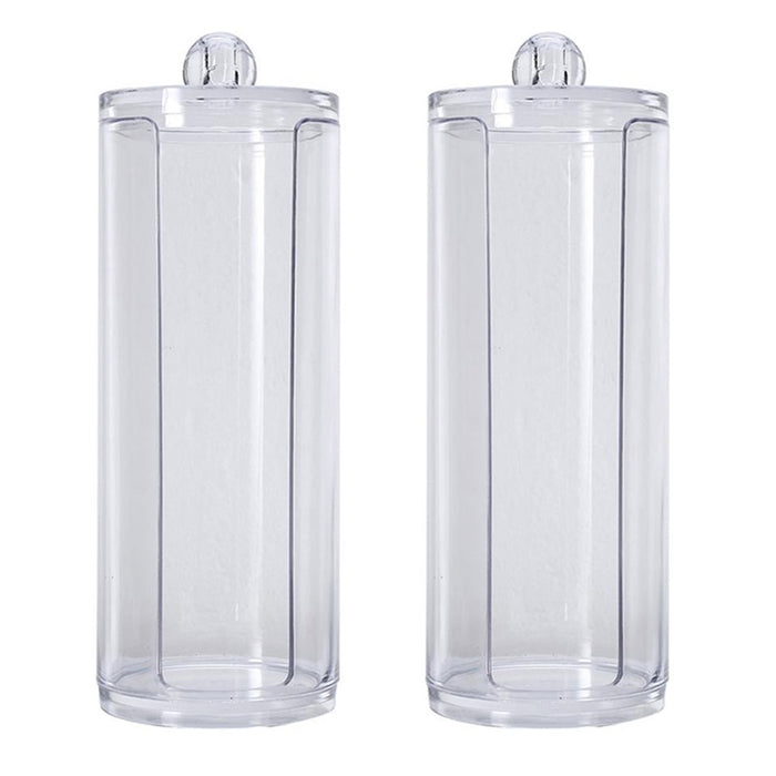 2 Cotton Pad Organizer Storage Makeup Remover Puff Dispenser Cosmetic Container