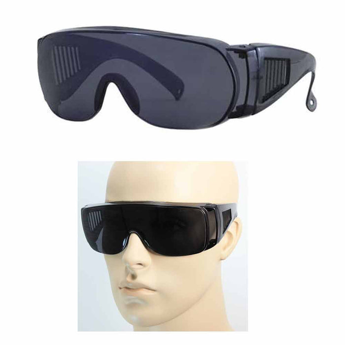 3 Pc Large Fit Over Sunglasses Safety Cover All Lens UV Protection Glasses Asst