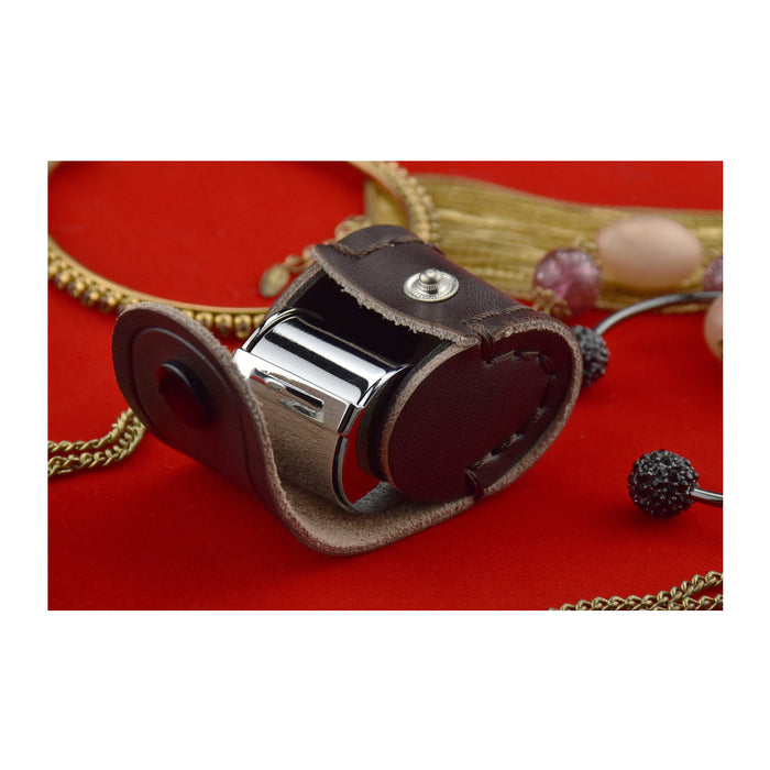 10 x 21mm Glass Magnifying  Loupe Magnifier Jeweler Eye Jewelry Pocket Loop Case