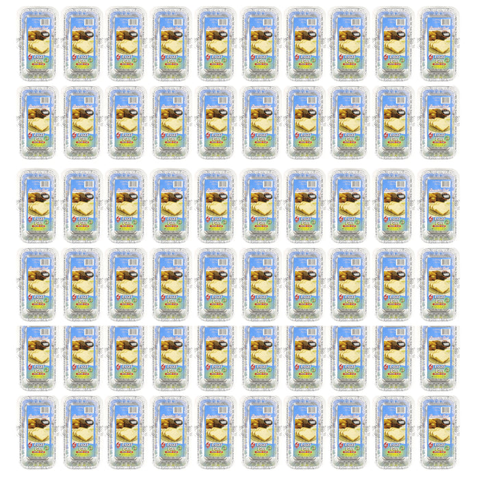 120 Aluminum Pan Lids Disposable Baking Mini Loaf Bread Tin Foil Container 2LB