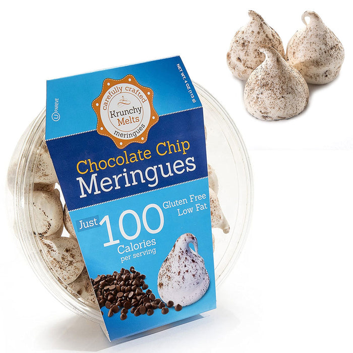 2 Pack Vanilla and Chocolate Chip Meringues Cookies Party Snack Variety Sweets