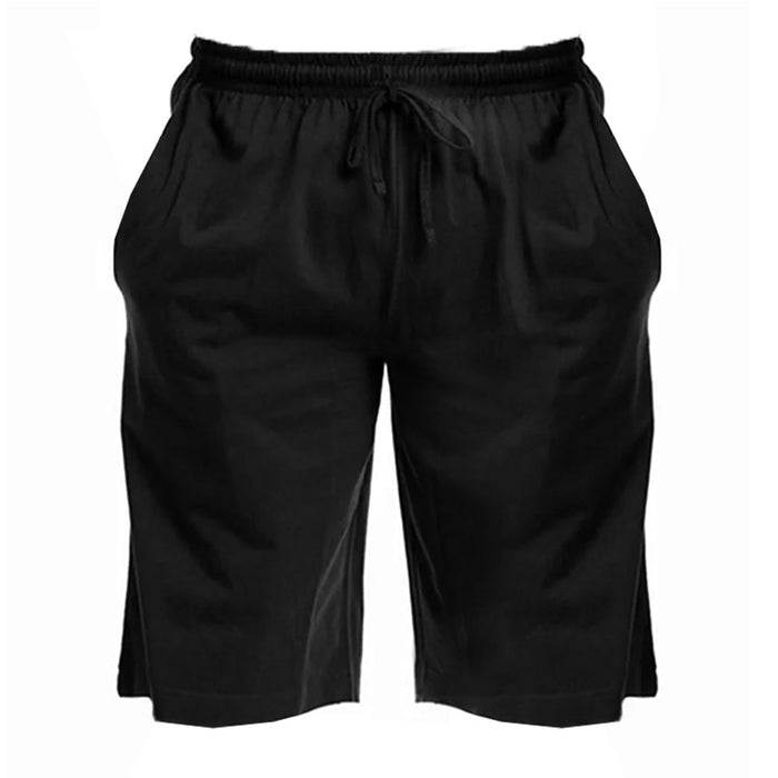 2 Men Athletic Gym Short 21" Elastic Waist Casual Pajama Pocket Jogger Workout M