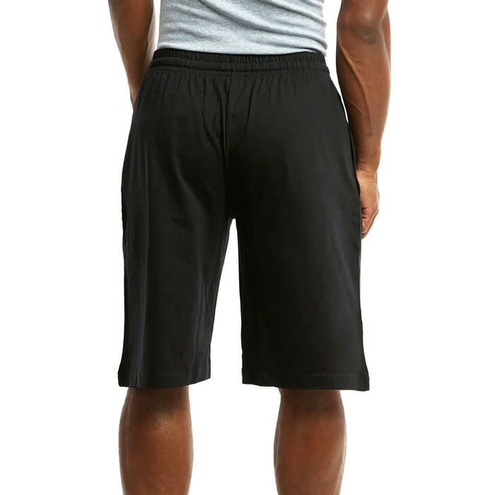 2 Men Athletic Gym Short 21" Elastic Waist Casual Pajama Pocket Jogger Workout M