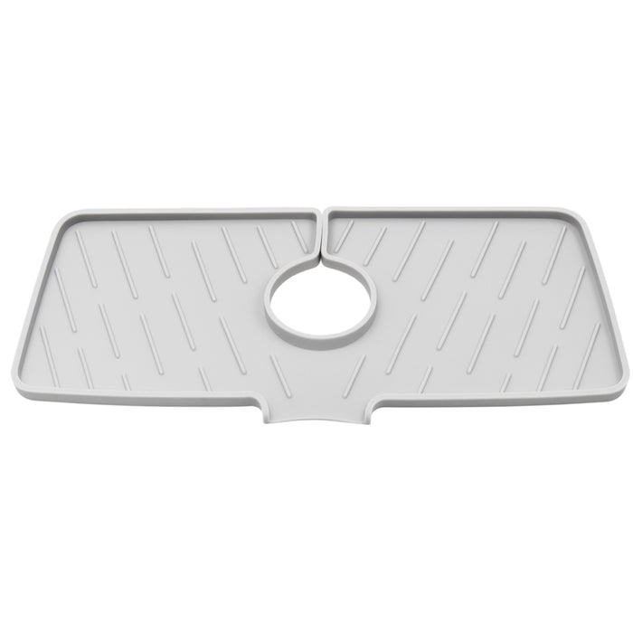 1 Silicone Faucet Drain Mat Drip Catcher Tray Kitchen Sink Splash Guard Slip Pad