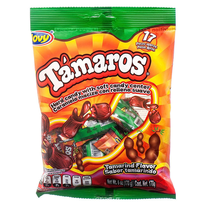 68 Pc Tamaros Tamarindo Hard Candy Soft Center Chewy Dulce Chili Mexican 4Pk