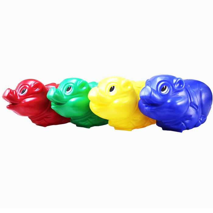 2 Large Piggy Banks Cash Coin Money Savings Saver Pig Safe Vintage Kids Gift 11"