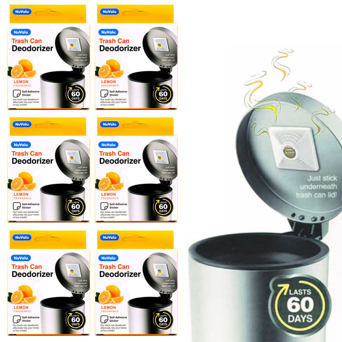 6 X Lemon Scent Trash Can Garbage Odor Eliminator Waste Bin Deodorizer Freshener