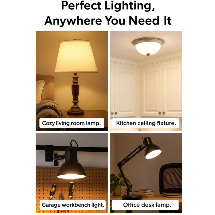 6 CFL Light Bulbs Energy Saving Soft White 26W 125 Watt Fluorescent Lighting