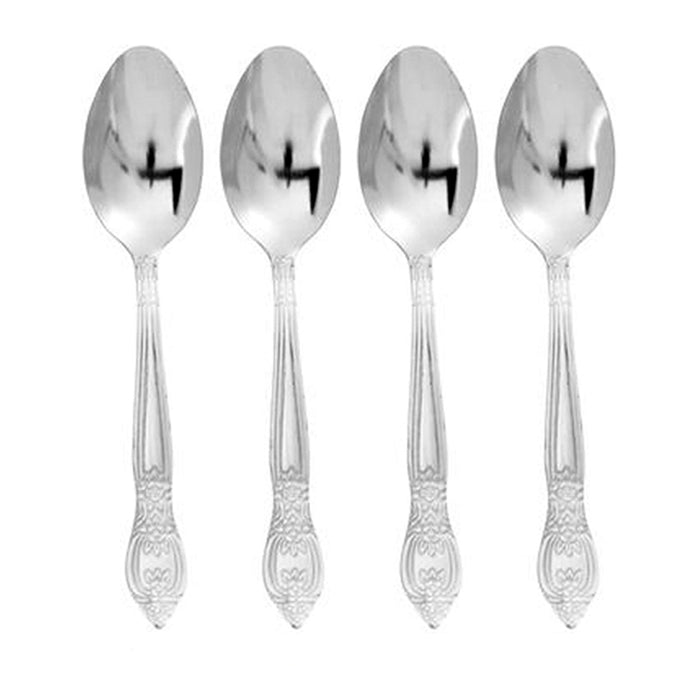 12 Pc Teaspoon Set Stainless Steel Coffee Tea Spoons Flatware Silverware Cutlery
