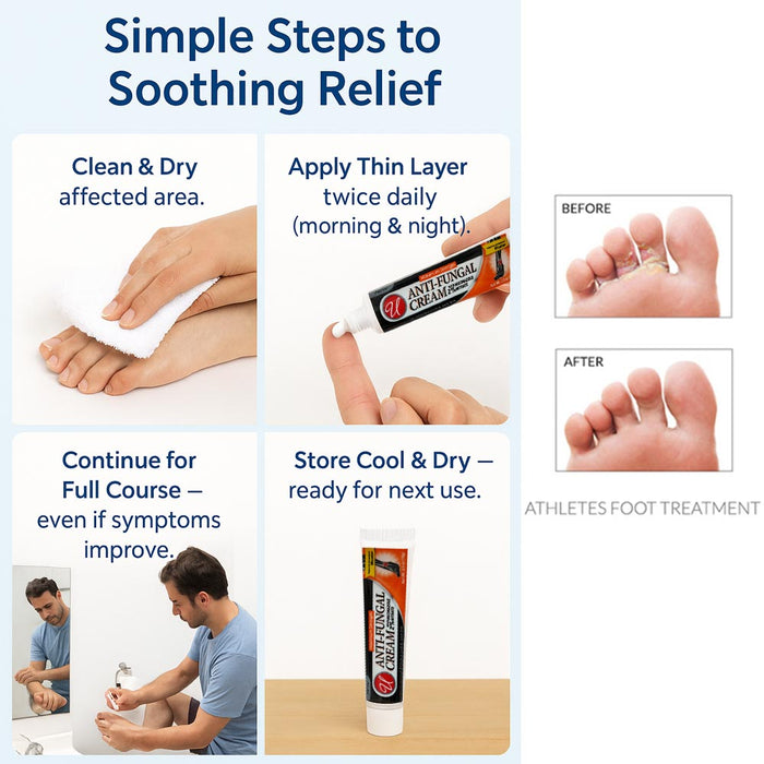 2 Miconazole Nitrate 2% 0.5 Oz Antifungal Cream Athletes Foot Jock Itch Itching