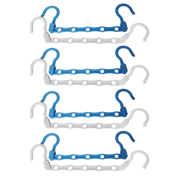 8x Hangers Space Saving Clothes Closet Rack Organizer Hook Saver Fold Seen On TV