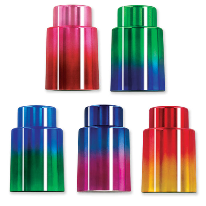 1 Ever Cork Vacuum Wine Stopper Sealer Plug Bottle Silicone Reusable Colors Gift