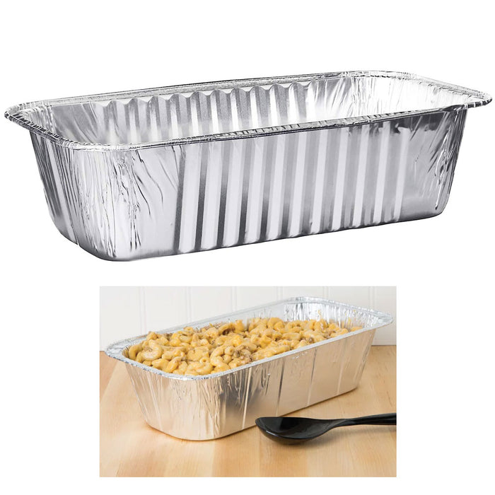 200 Bulk Loaf Pans 5Lb Aluminum Foil Baking Tins Catering Heavy Duty Deep Dish