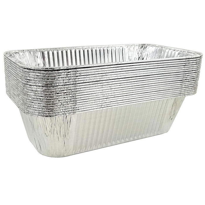 50 X Heavy Duty Loaf Pans Deep Dish 5Lb Disposable Aluminum Foil Bake Bread Tins
