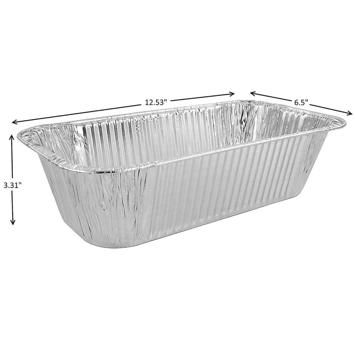 200 Bulk Loaf Pans 5Lb Aluminum Foil Baking Tins Catering Heavy Duty Deep Dish