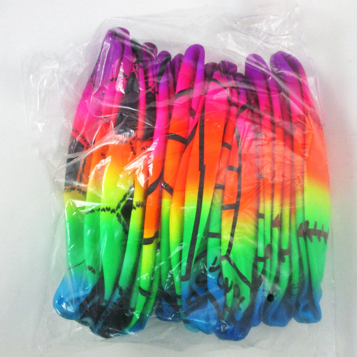 1 Rainbow Inflatable PVC Ball 9" Beach Pool Outdoor Play Sport Print + Free Pump
