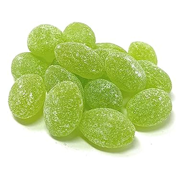 4 Bags Claeys Green Apple Hard Candy Fat Free Sugar Sanded Drops Treats 6oz
