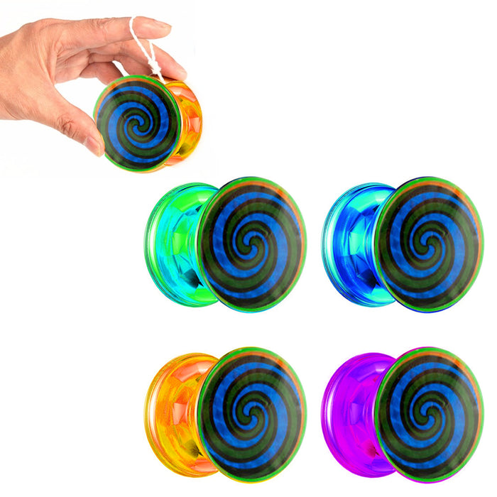 4 Pack Original YoYo Spiral Classic Yo Yo Spinning Toy Party Favor Children Game