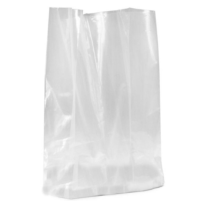 6 Pk 3 Mil Clear Gusseted Polyethylene Bags Extra Large Poly Clear 20"x18"x 36"