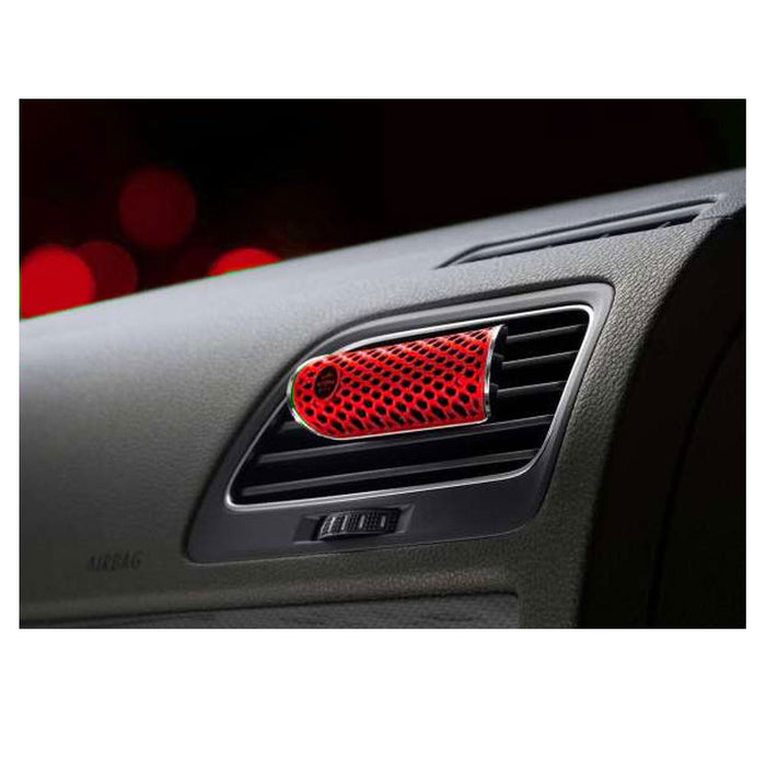 4 Pc Cherry Aroma Car Polymer HEX Air Freshener Scented Vent Clip Auto Fragrance