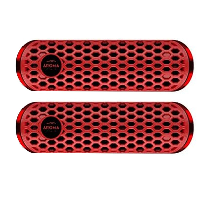 2 Pc HEX Polymer Cherry Scent Car Air Freshener Vent Clip Auto Odor Neutralizing
