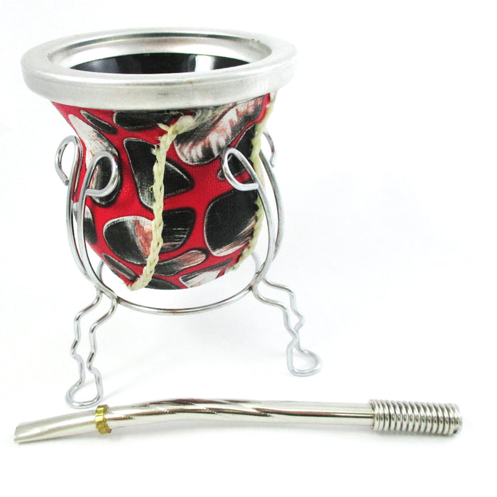 Elegantly Designed Mate Gourd Bombilla Straw Terere Glass Gaucho Diet Detox Herbal Tea Drink New