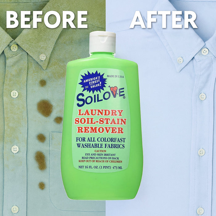 1 Soilove Soil Stain Remover Laundry Wash Clothes Cleaner Detergent Liquid 16oz