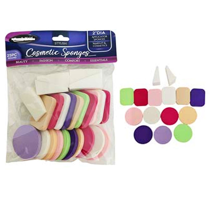 25 Assorted Soft Makeup Sponge Face Pads Cosmetic Foam Make Up Blend Foundation
