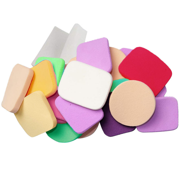 25 Assorted Soft Makeup Sponge Face Pads Cosmetic Foam Make Up Blend Foundation