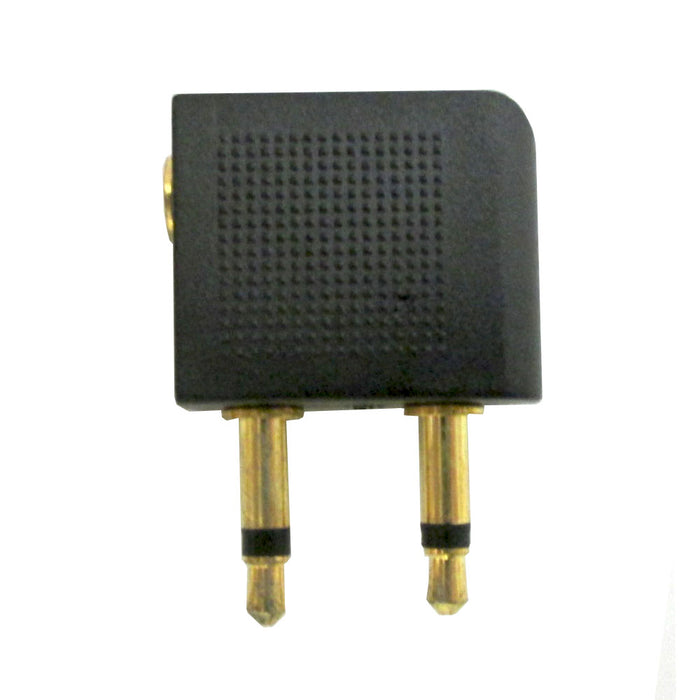 AIRPLANE HEADPHONES JACK ADAPTER PLUG AIRLINE ADAPTOR EARPHONE EAR AUDIO TRAVEL