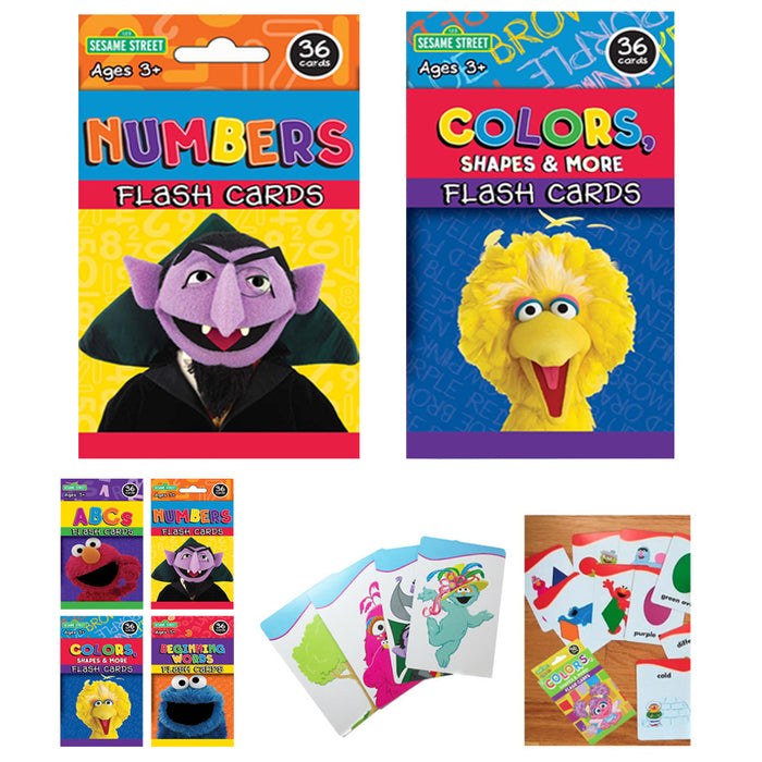 2X Sesame Street Flash Card Beginning Words Fun Game Kid Learn Practice Toddlers