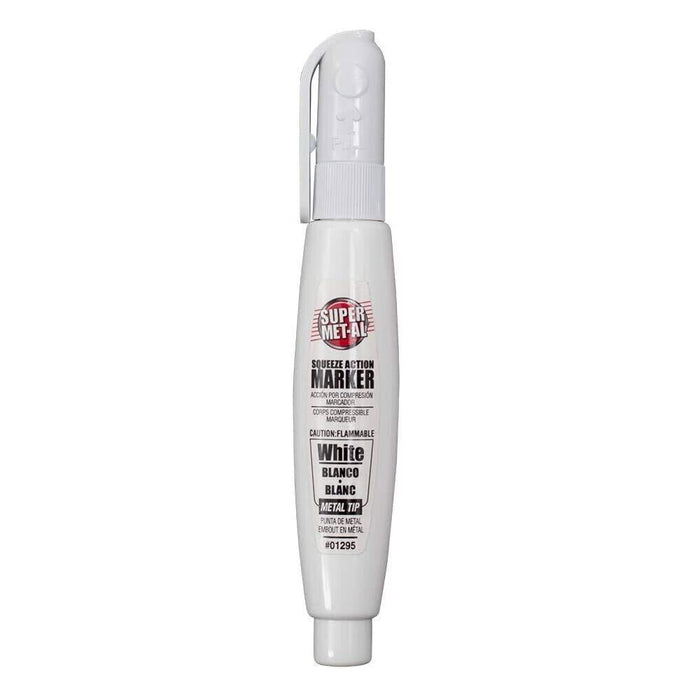 1 Pc Metal Tip White Paint Marker Steel Writer Multi Surface Marking Automotive