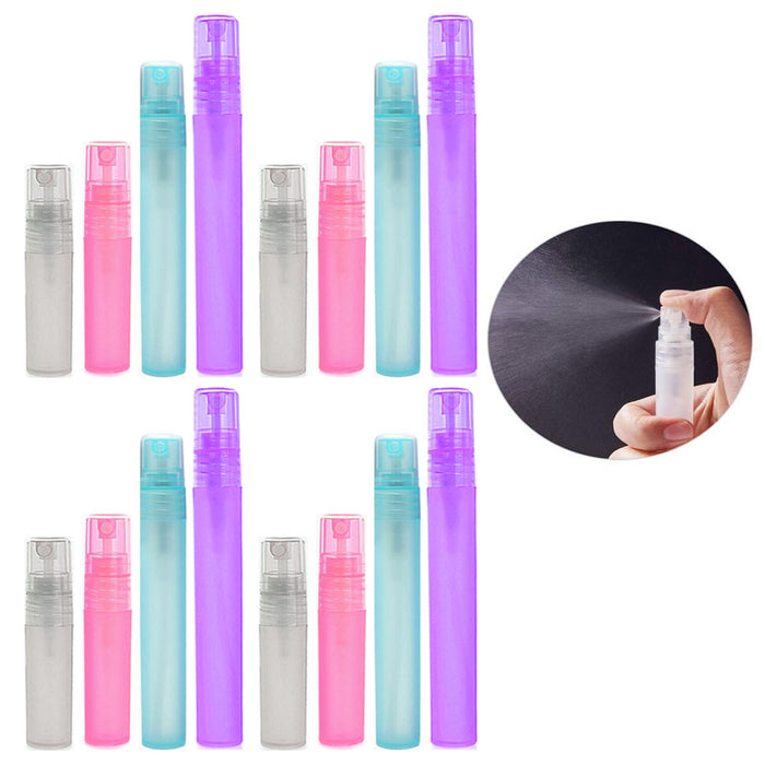16 Pc Travel Portable Refillable Perfume Atomizer Spray Bottles Fragrance Empty