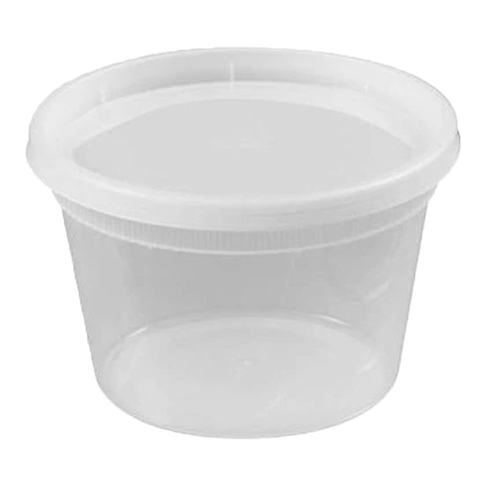 96 Ct Clear Food Storage Deli Containers w/ Lids 16oz BPA-Free Plastic Meal Prep