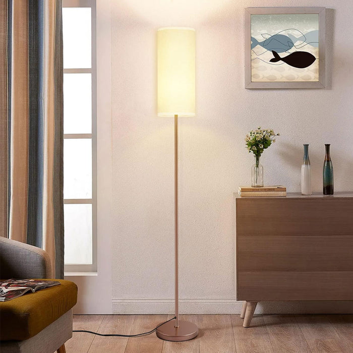 Rose Gold Dimmable Floor Stand Lamp Remote Control Foot Pedal Switch Modern 64"