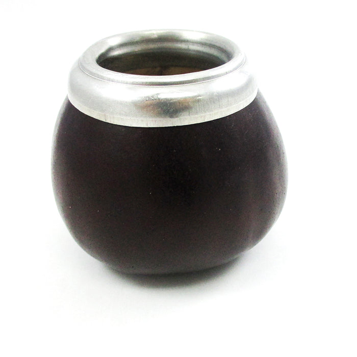 Traditional Mate Yerba Gourd With Bombilla Straw Set Argentina Tea Handmade Artisan Silver