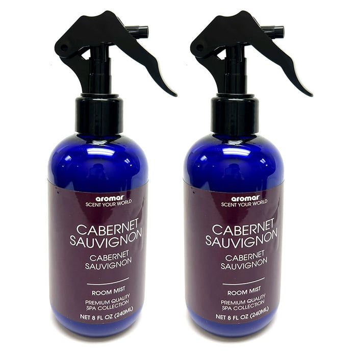 2 Pc Cabernet Sauvignon Spray Room Mist Air Freshener Fabric Odor Refresher 8oz