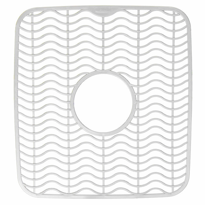 1 Pc Sink Mat Dish Rack Cushion Drainer Protector Pad Kitchen 11" x 12" White